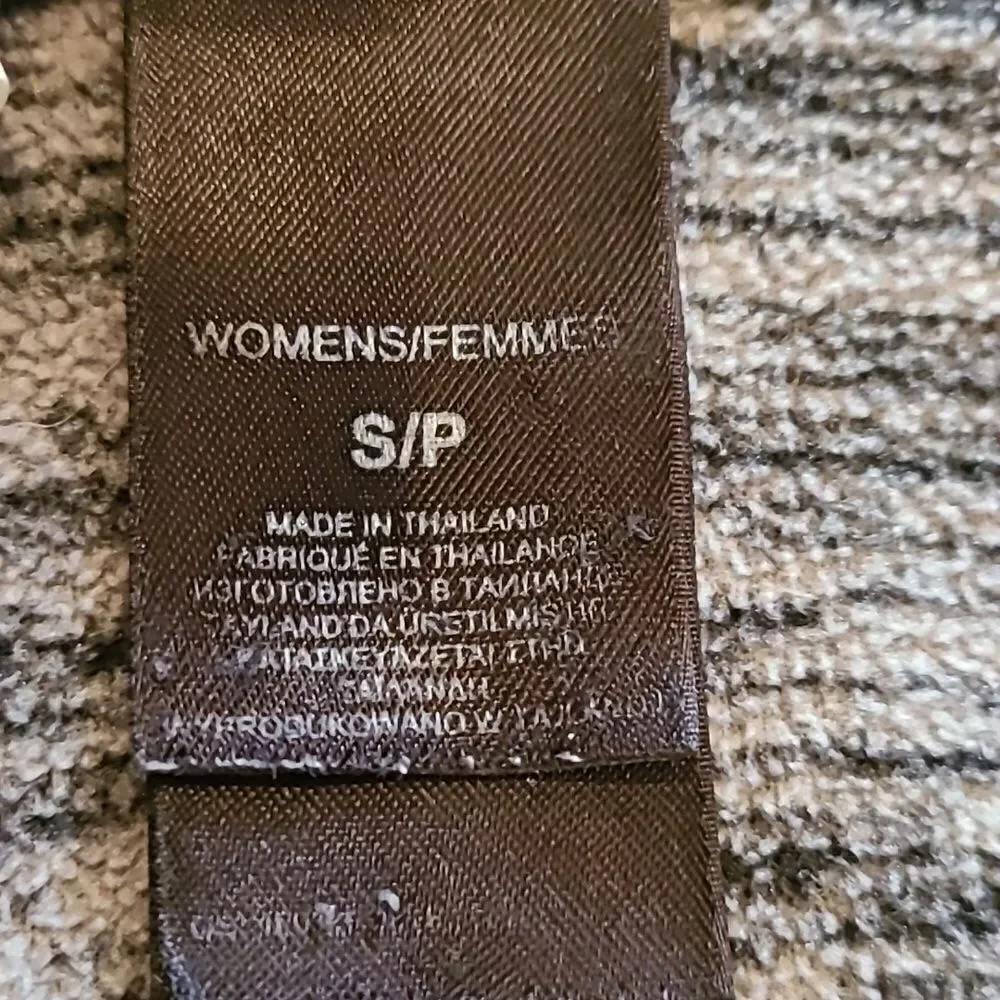 The north face womens gray zip up polartec‎ fleece jacket size small